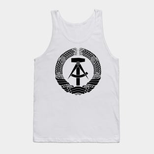 DDR coat of arms (black) Tank Top